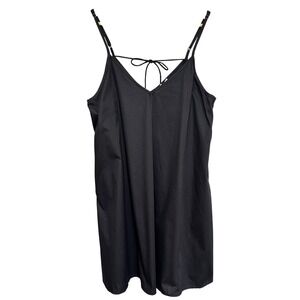 Reistor Organic Cotton Sleeveless Mini Dress‎ Womens L Minimal Lightweight Shift